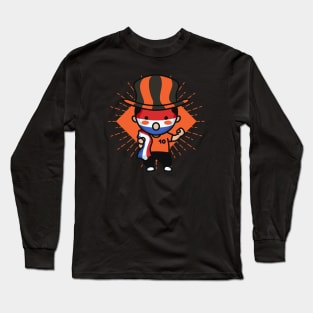 Cute Holland Football Fan // Netherlands Soccer Supporter Kawaii Cute Fan Long Sleeve T-Shirt